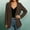 Coffee, variant on Loose Fitting Fall Coats for Women Long Sleeves Dressy Trendy Blazer Blue Open Front Cardigan Spring Tops Plus Size,S