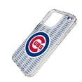 thumbnail image 2 of Chicago Cubs Text Backdrop Clear iPhone Case, 2 of 7