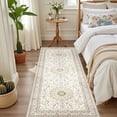 thumbnail image 3 of Hallway Runner Rug Non Slip - Washable 2.6x8 Kitchen Rugs for Living Room, Low-Pile Soft Bedroom Rug Indoor Floor Stain Resistant Carpets for Entryway, Laundry, Bathroom Beige, 3 of 15