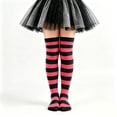 thumbnail image 5 of Kids Halloween Colorful Striped Over‑the‑Knee Socks,6‑12 Years, 5 of 5