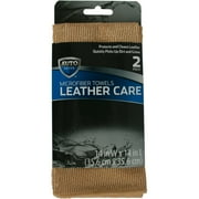 Autodrive Leather Care Towel, Beige, 2-Pack