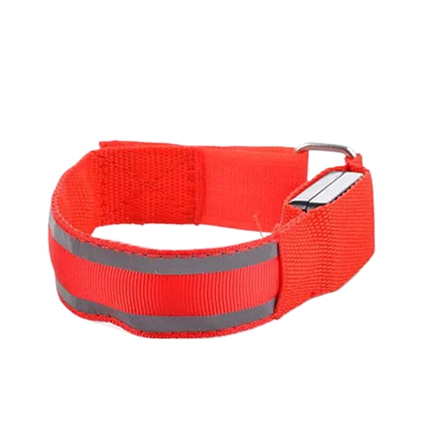 Brazalete reflectante Naiovety con modo de Parpadeo rápido ABS rojo
