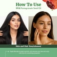 thumbnail image 6 of SVA Pomegranate Seed Organic - 4 Fl Oz – 100% Natural Cold Pressed Organic Pomegranate Oil - for Face, Skin Care, Hair Care, Scalp Massage & Body Massage – Carrier Oil with Dropper, 6 of 9