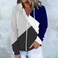 thumbnail image 2 of Full Zip up Hoodie Jackets with Pockets Womens Hooded Fashion Print Casual Zipper Sports Sweatshirt Coat Tops (Small, Gray), 2 of 5