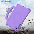 thumbnail image 2 of SaniMore for iPad Mini12345 7.9-inch and Mini 1/2/3/4/5th Gen 2012/2013/2014/2015/2019 Case, Shockproof Full-Body Handle Stand Tablet Protective Kids-friendly Lightweight Cover, Purple, 2 of 6