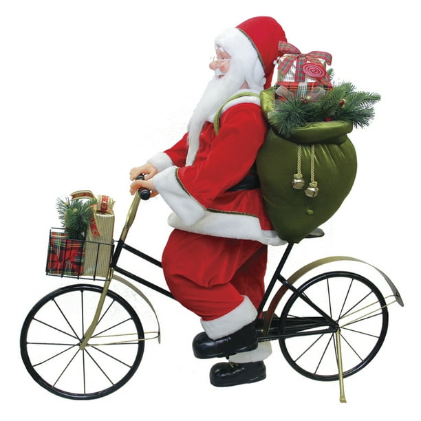 Northlight 42" Traditionnel Santa Claus à Vélo Commercial Décoration de Noël