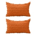 thumbnail image 1 of Pieza Boho Trim Throw Pillow Algodón Lino Sofá Throw Pillow para Sofá, Sofá, Cottage Throw Pillow para Sala de Estar 12 x 20, 1 of 5