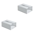thumbnail image 4 of Injueey Caja de pañuelos de baño montada en la pared Caja de almacenamiento de papel de cocina Organizador de servilletas de baño sin gris 2piezas, 4 of 6