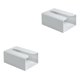 thumbnail image 3 of Wosthever Caja de pañuelos de baño montada en la pared Caja de almacenamiento de papel de cocina Organizador de servilletas de baño sin gris 2piezas, 3 of 6