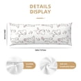 thumbnail image 3 of Fotbe Bunny And Bird Funda para Almohada Corporal con Diseño, Funda de Microfibra Ultrasuave de 20x54 Pulgadas, Ropa de Cama Elegante, 3 of 7