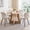 Beige Chairs, variant on 47" Round Dining Table Set for 4 Mid-Century Modern Kitchen Table with 4 Upholstered Chairs Kitchen Coffee Set Dining Table and Chairs for Living Room(Natural Table with 4 Beige Chairs)