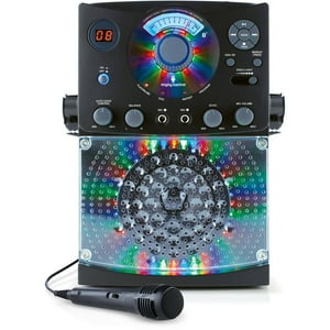 =Singing Machine Bluetooth Karaoke System with LED Disco Lights and Microphone