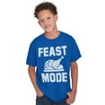 thumbnail image 5 of Feast Mode Thanksgiving Crewneck T Shirts Boy Girl Teen Brisco Brands XS, 5 of 6