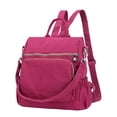 thumbnail image 1 of Sac à Dos à Multiples Fermetures Éclair, Petits Sacs à Dos en Nylon, Mini Sac à Dos – Sac à Dos de Voyage à Bandoulière, Sac de Jour Décontracté 11,81 X 11,81 Po Sac Cartable, Mini Sac à Dos de Randonnée Imperméable (Rouge Vin), 1 of 9