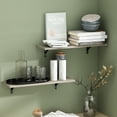 thumbnail image 4 of Furinno Rossi 23-Inch Wall Mounted Floating Display Shelves, Metropolitan Pine, Set of 2, 4 of 6