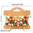 thumbnail image 2 of OAVQHLG3B Christmas Bracelets for Women, Snowflake Santa Claus Christmas Tree Festive Beaded Bracelets Stackable Stretch Friendship Bracelets, 2 of 5