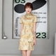 thumbnail image 2 of Vestido cheongsam diario de verano, moda mejorada, ropa retro corta para mujer, 2 of 5