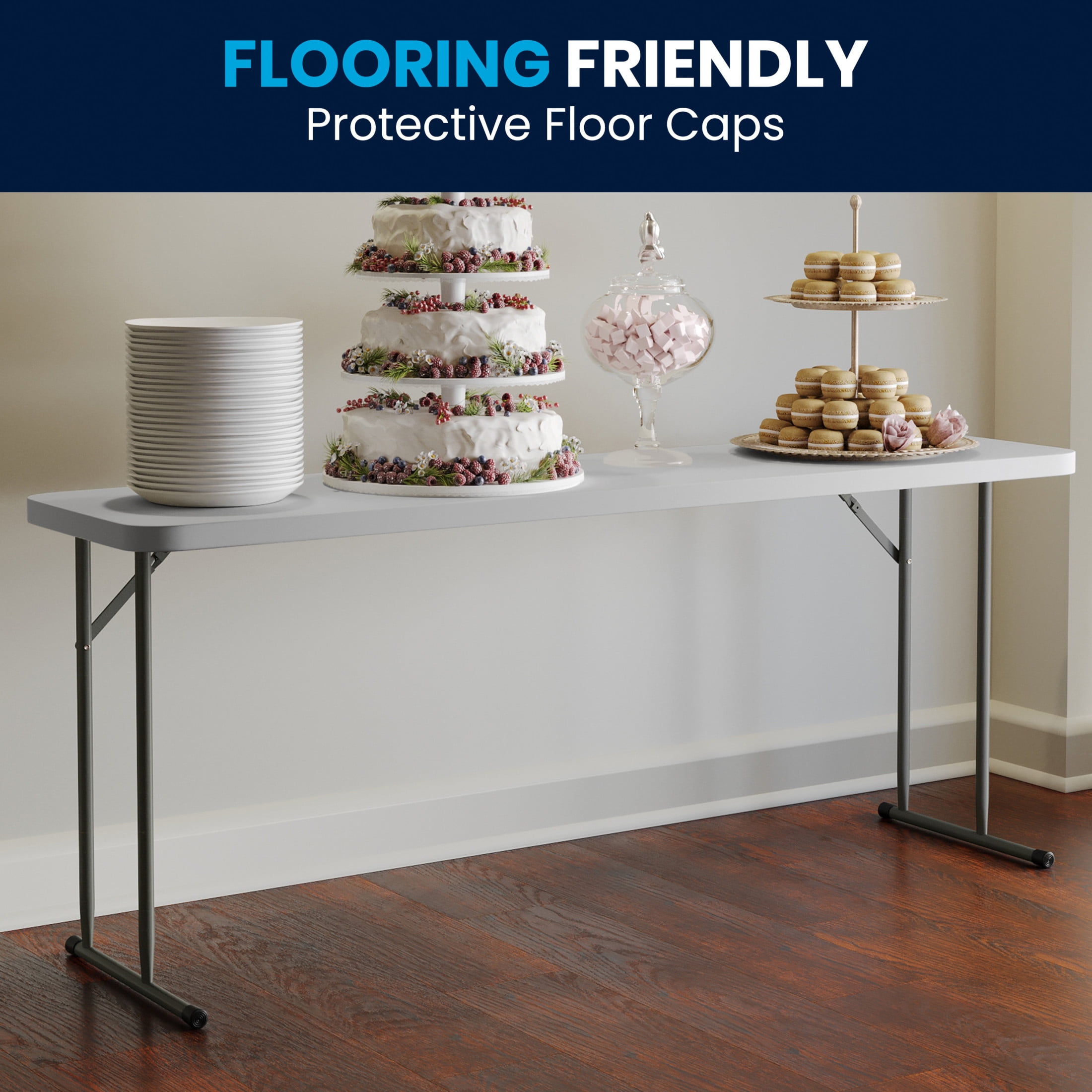 Folding Tables Flash Furniture 18'' X 72'' Plastic Folding