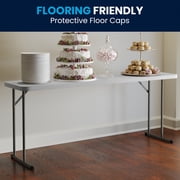 Flash Furniture Kathryn 6-Foot Granite White Plastic Folding Training Table