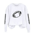 thumbnail image 4 of Game Day Sweatshirt for Women Baseball Graphic Crewneck Pullover Cozy Long Sleeve Top for Casual Gameday Outfits Baseball Season, 4 of 4