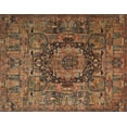 thumbnail image 1 of Ahgly Company Machine Washable Indoor Rectangle Traditional Bronze Brown Area Rugs, 2' x 4', 1 of 7