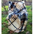 thumbnail image 6 of Tache Winter Cabin Blue Tan Farmhouse Super Soft Micro Fleece Tartan Plaid Plush Lightweight Dual-Sided Decorative Couch, Sofa, Travel, Lap, Bed Throw Blanket, 90x90, Full/Queen Size, 6 of 7