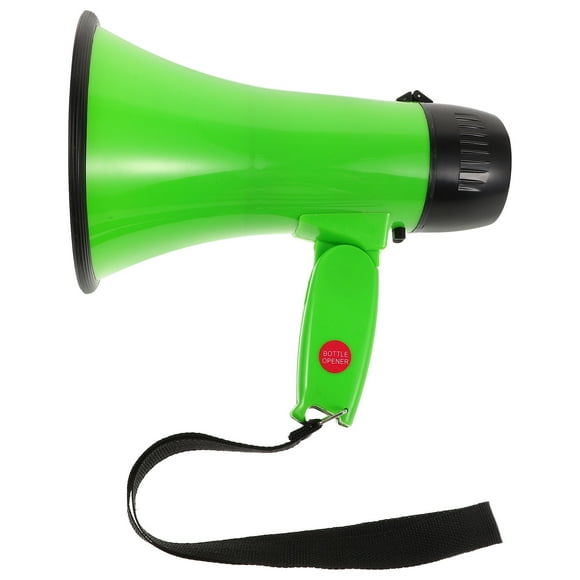 Raindrops mini megaphone rechargeable Megaphone Speaker Green ABS Clear Sound for Security Announcements 1Set