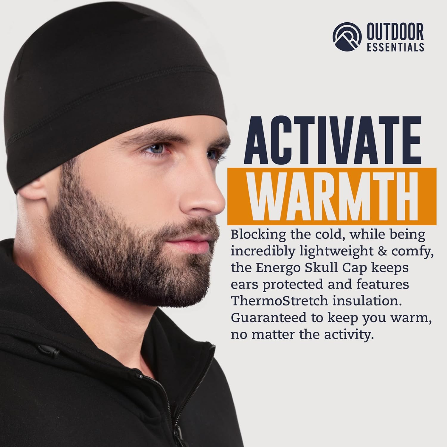 Winter Thermal Skull Cap Liner For Cycling & Running – Fleece Beanie With Ear Cover
