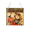 thumbnail image 1 of CEHVOM Fall Ornament Welcome Sign Decorative Vintage Wall Hanging Home Garden, 1 of 2