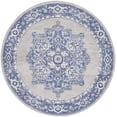 thumbnail image 3 of Nourison Whimsicle Persian Farmhouse Grey Blue 5' x round Area Rug, (5' Round), 3 of 9