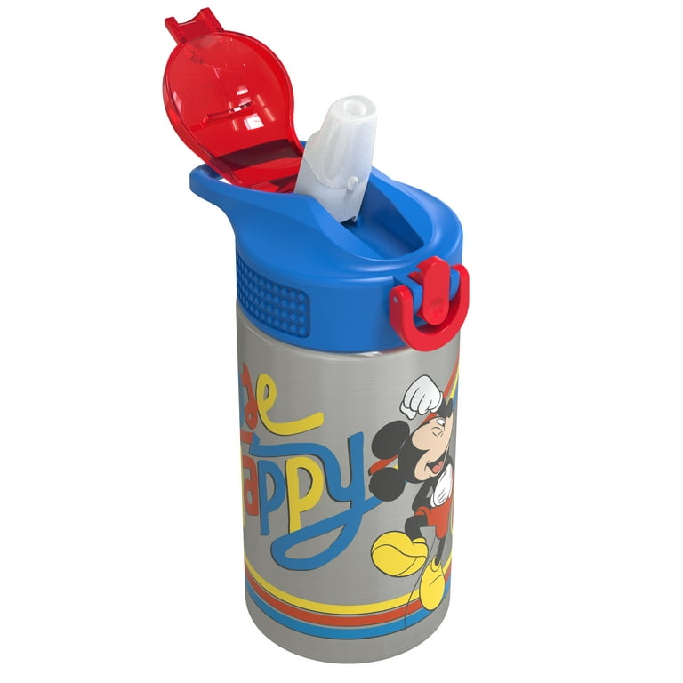 DISNEY Mickey water bottle MARVEL Spider-Man baby Feeding cup with Straw &  Spout Tritan Outdoor Travel drink ware for children
