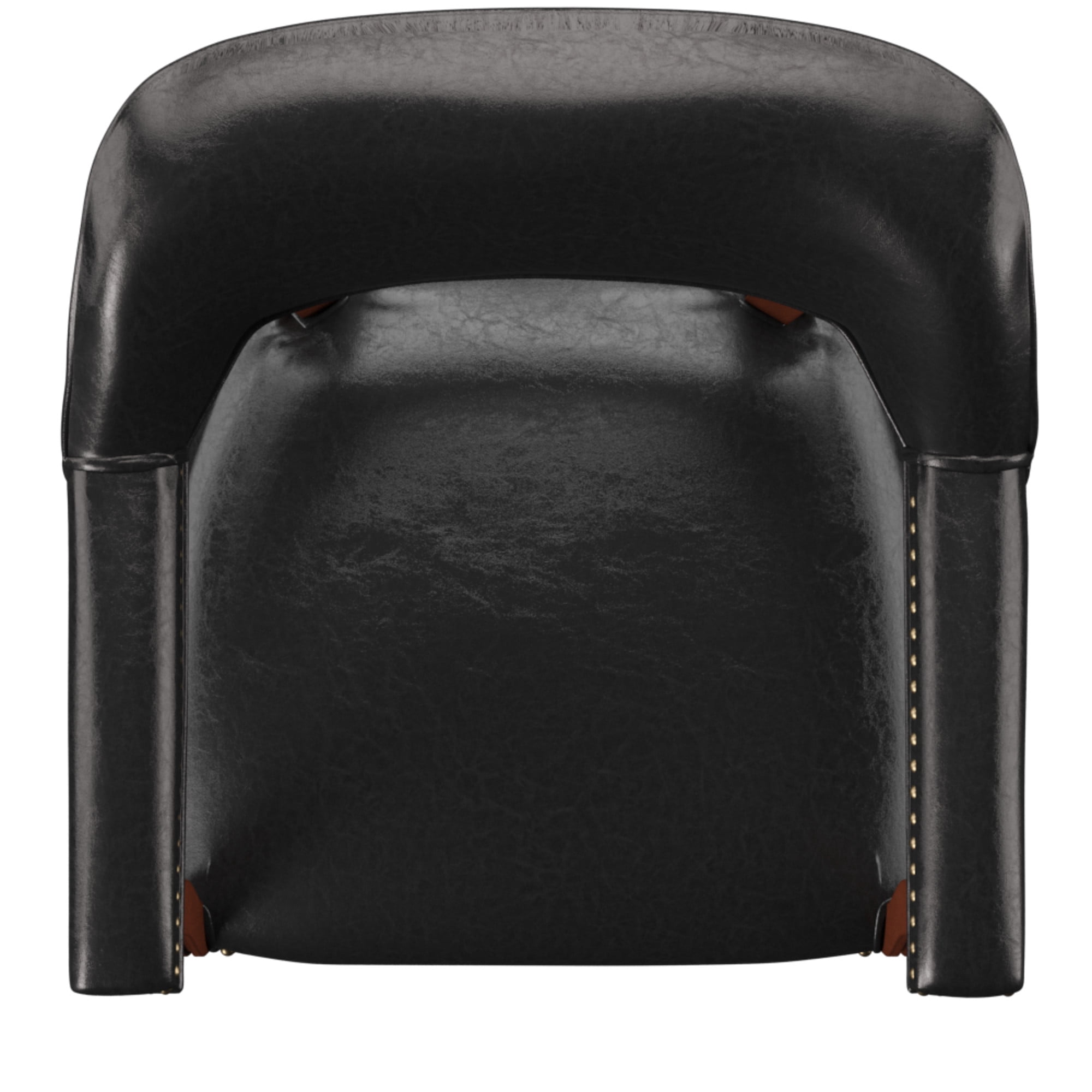 Steve Silver Tournament Faux Leather Dining Chairs with Arms, Black
