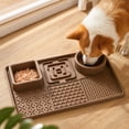 thumbnail image 5 of Dog Lick Mat , 7.87 x 11.81 in Silicone Slow Feeder Tray for Cats and Dogs, Multi-Compartment Pet Feeding Plate for Slow Eating, 5 of 5