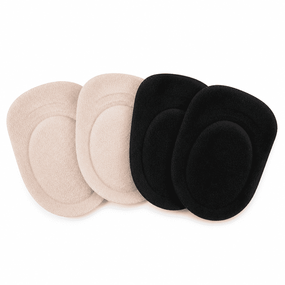 ELDORIX Gel Heel Lifts for Shoes Bone Spur Relief Cushion Self-adhesive Half Inserts Heel Cups Foot Pads Ankle Support Insoles for Plantar Fasciitis, Men Women, 2 Pairs L