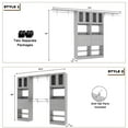 thumbnail image 2 of iSunirm 5FT Closet System with 2 Sets, 120'' Walk in Closet with 4 Drawers & Doors, Heavy Duty Closet Organizer with 2 Hanging Rods, Wardrobe Closet Clothing Rack, Load 1200+LBS, Gray, 2 of 6