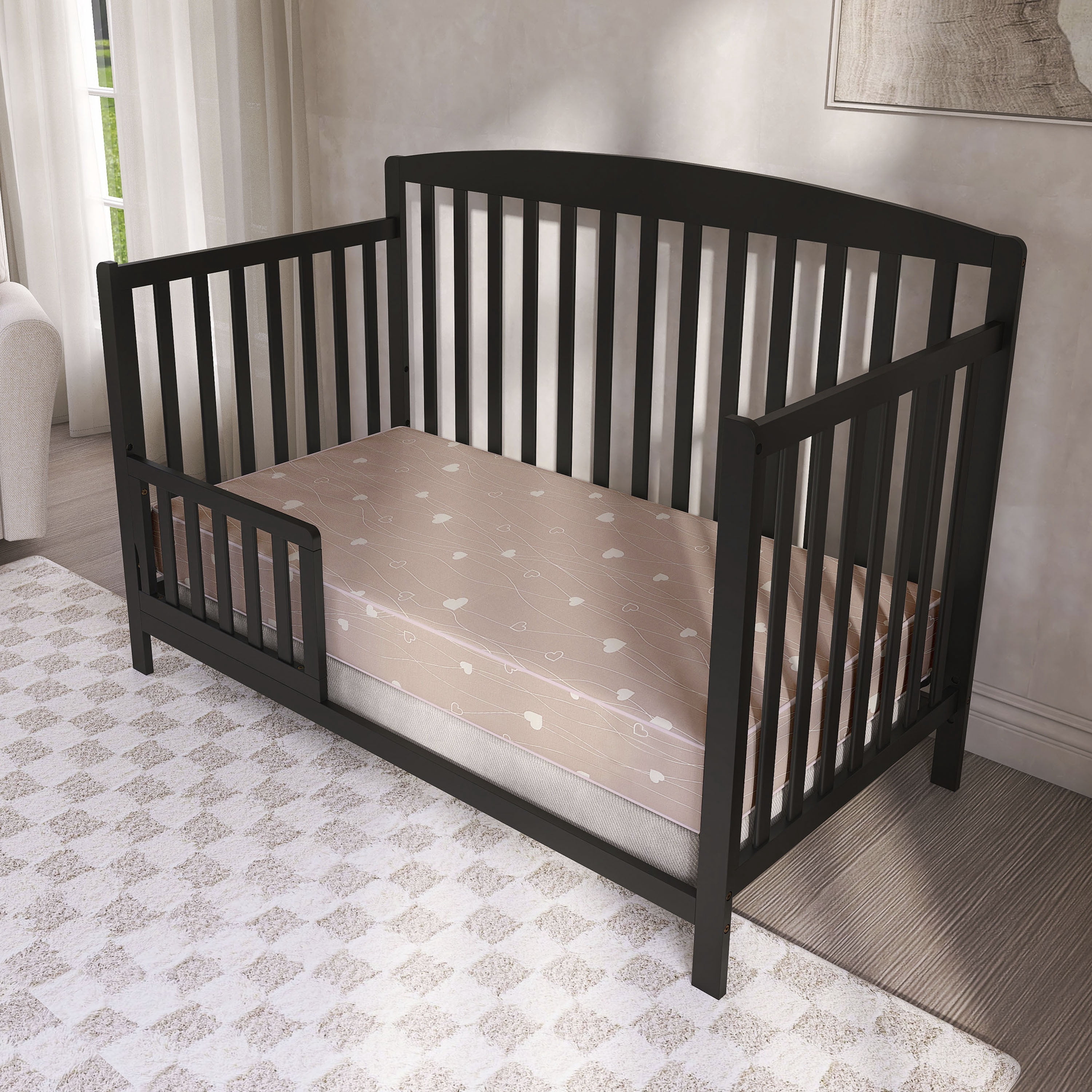 Dream on Me Modern Love Innerspring Crib/Toddler Mattress, Greenguard Gold & JPMA Certified, Waterproof