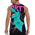 thumbnail image 3 of Haiem Rex Dinosaur With Sunglasses Men Workout Tank Top Gym Bodybuilding Sleeveless Muscle T Shirts Athletic Tank Breathable Workout Shirt-Large, 3 of 9