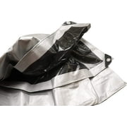 Moose Supply 10 Mil Heavy Duty Waterproof Poly Tarp Cover, Silver, 10 x 12