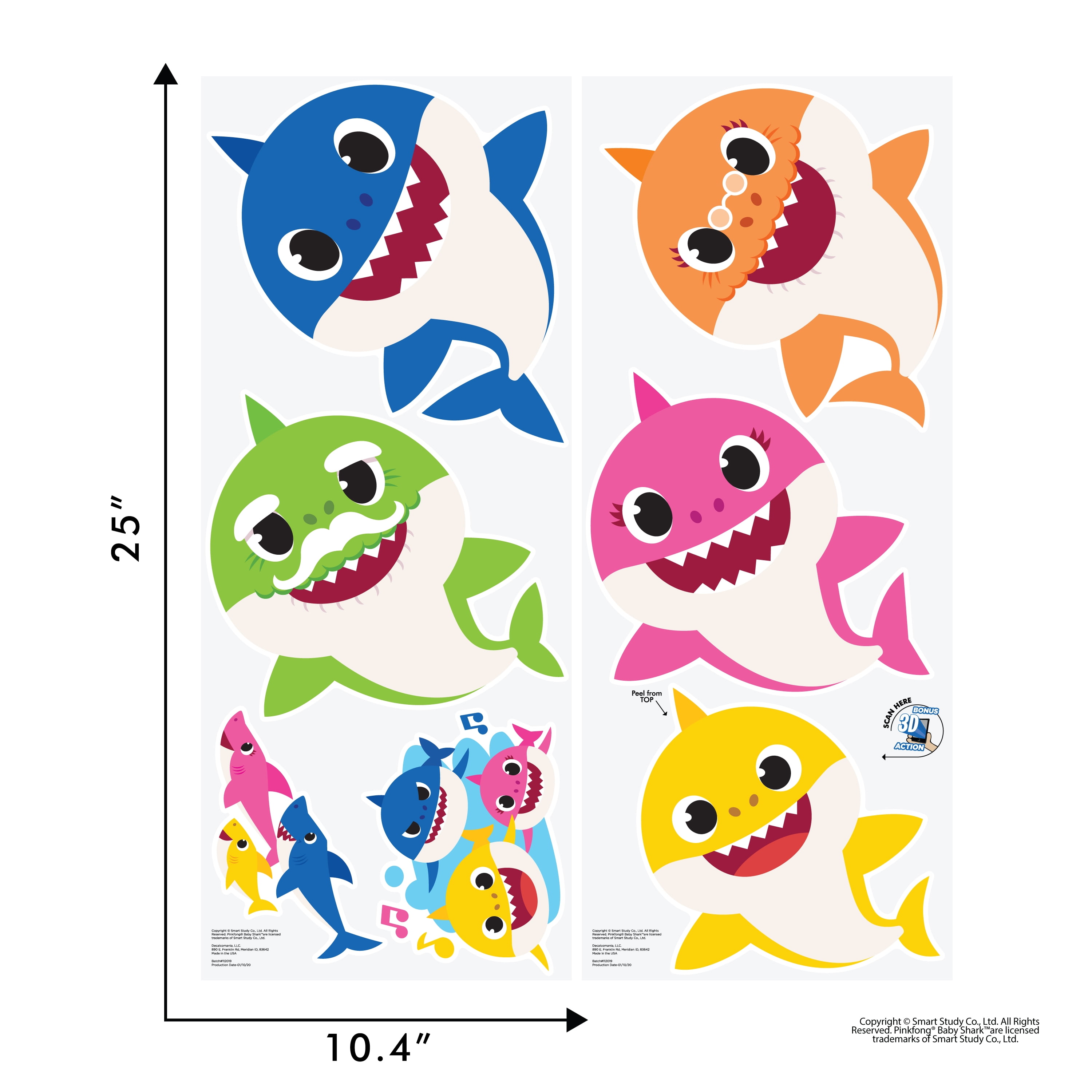 Interactive Baby Shark Wall Decals for a Fun-filled Tunisia | Ubuy