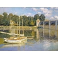 thumbnail image 2 of Monet, Claude 14x12 White Modern Wood Framed Museum Art Print Titled - The Bridge at Argenteuil, 2 of 4