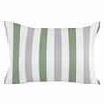 thumbnail image 2 of Sage Green Grey Striped Body Pillow Cover, Pillowcase Protectors with Zipper, Breathable Decorative Throw Pillow Case Cover, Minimalist Farmhouse Stripe Pillow Shams for Couch Sofa 24x36Inch, 2 of 8