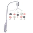thumbnail image 3 of Bedtime Originals Blossom Pink/Gray Pom Pom Musical Baby Crib Mobile Soother Toy, 3 of 5