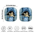 thumbnail image 3 of Yuyamidu 3D Cat Automotive Windshield Sunshades 2 PCS Cowboy Car Windshield Cover Accessories Adorable Car Sun Shade for Windshield for Sedan SUV Truck, Blue, 3 of 5