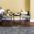 thumbnail image 5 of Home Basics Foldable Round Multi-Purpose Side Accent Metal Table, Matte Grey, 5 of 5