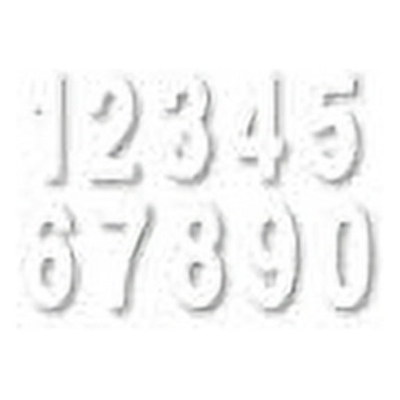 Factory Effex 02-4467 White 6" Standard Number Graphic
