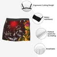 thumbnail image 3 of Pofeuu Wolf With Wildflowers Print Men’s Boxer Briefs, Moisture-Wicking Underwear, Regular,Trunk-Large, 3 of 5