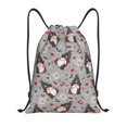 thumbnail image 1 of Lukts Halloween Gnome Pattern Drawstring Backpack Bag Sport Gym Sackpack,String Backpack Sport Bag Sack,Cinch Tote Gym Backpack-Medium, 1 of 6