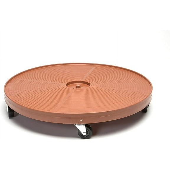 24 inch Plant Dolly Terra Cotta - 500 lb Capacity - Steel casters w/Rubber wheels
