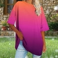 thumbnail image 5 of Shirts for Women,Summer Clothes,Women's Plus Size Round Neck Short Sleeved Solid Summer Base Shirt Sports T-Shirt Tops,Plus Size Clothes for Women, 5 of 7