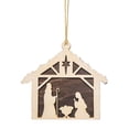 thumbnail image 2 of Colgante de ventana navideño con Jesús, accesorios para la escena de la natividad, madera duradera y decorativa. Estilo B, 2 of 9